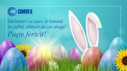 COMVEX Sărbători cu pace și lumină în suflet, alături de cei dragi! Paște fericit!