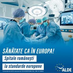 Europarlamentarii ALDE susţin investiţiile în domeniul medical şi consideră că sănătatea românilor nu se negociază!