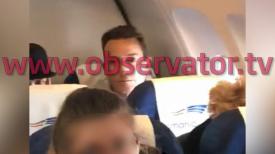 Observator Antena 1. Foto cu Mazăre din avionul cu care vine în România