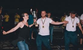 Rugbyştii de la CS Năvodari au sărbătorit alături de suporteri câştigarea titlului de campioană în Divizia Naţională de seniori (galerie foto)