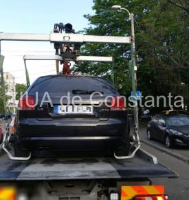 Poliţiştii locali din municipiul Constanţa au ridicat 72 de autoturisme parcate neregulamentar     