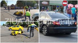 Imagini de la eveniment Accident rutier pe strada Caraiman din Constanța. Un motociclist, implicat (galerie foto+video)        