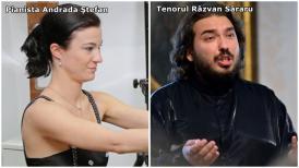 #DobrogeaAcademică:  Tenorul Răzvan Săraru şi pianista Andrada Ştefan vor interpreta Imnul Naţional în onoarea academicienilor Petre T. Frangopol şi Marian-Traian Gomoiu