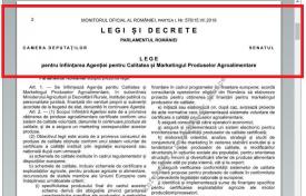 Alţi bani altă distracţie Se înfiinţează Agenția pentru Calitatea și Marketingul Produselor Agroalimentare. Este oficial