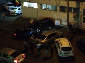 Accident rutier grav. Şoferul era băut. A distrus câteva maşini ale poliţiştilor    