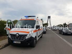 Accident în apropierea podului de la Agigea