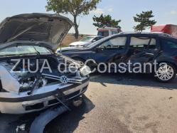 Accident pe DN3, în localitatea Valu lui Traian. Şofer transportat la spital (galerie foto+video)         