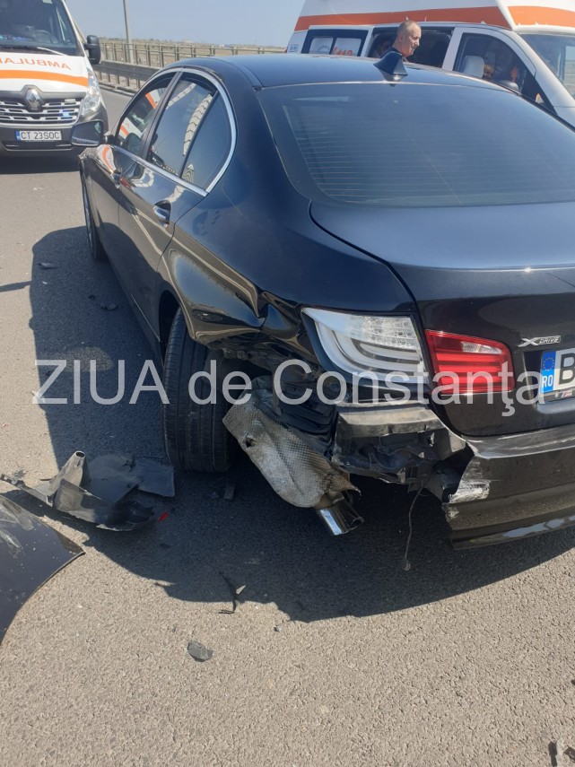 carambol rutier grav pe podul de la agigea trei masini implicate o victima este incarcerata 697660