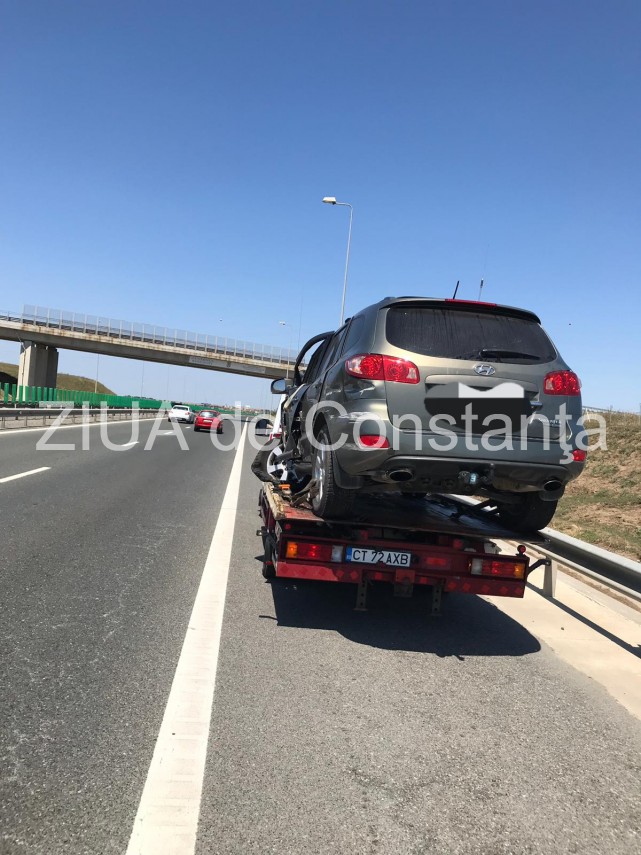carambol rutier grav pe podul de la agigea trei masini implicate o victima este incarcerata 697660