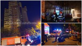 Incendiu într-un bloc din zona Gării Constanța. Forțe impresionante (galerie foto+video)     