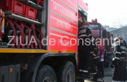 Incendiu de vegetaţie în localitatea constănţeană Cobadin