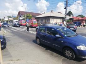 UPDATE Accident pe cordonul care leagă cele două Eforii. Trei victime preluate de ambulanţieri    