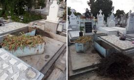 Mormântul lui Gheorghe Dumitrașcu a fost vandalizat. Ieri, profesorul ar fi împlinit 80 de ani! (galerie foto)  