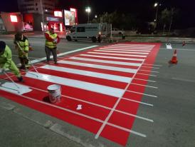 Constanţa Vizibilitatea trecerilor de pietoni, îmbunătăţită de SC Confort Urban SRL (galerie foto)