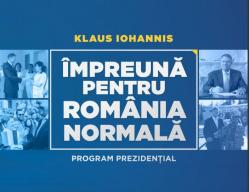 Președintele Klaus Iohannis lansează programul prezidenţial \