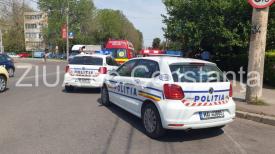 Trei autoturisme implicate într-un accident produs pe Șoseaua Mangaliei din Constanța