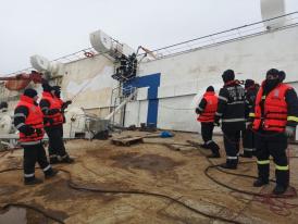 UPDATE ISU Dobrogea a reluat activitatea de salvare a oilor din Portul Midia  