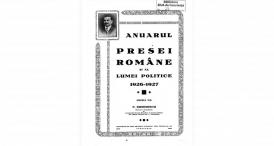 „Anuarul presei române și al lumei politice 1926-1927\