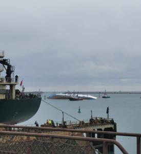 UPDATE O navă plină cu oi, în pericol de scufundare, în Portul Midia  (foto+video)                  