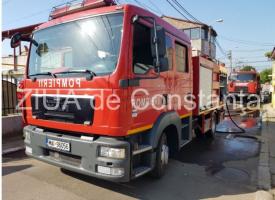 Incendiu la bucătăria unei case de pe strada Dinu Cocea din Agigea