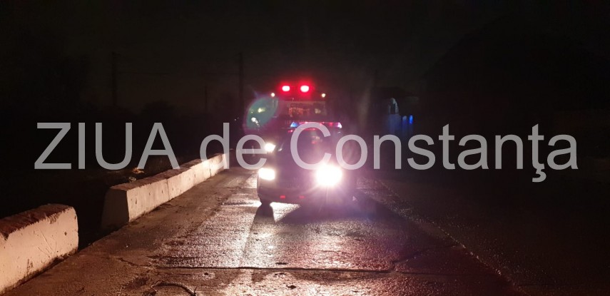 accident rutier grav la sensul giratoriu spre port agigea sud constanta un tir cazut intr o rapa o victima