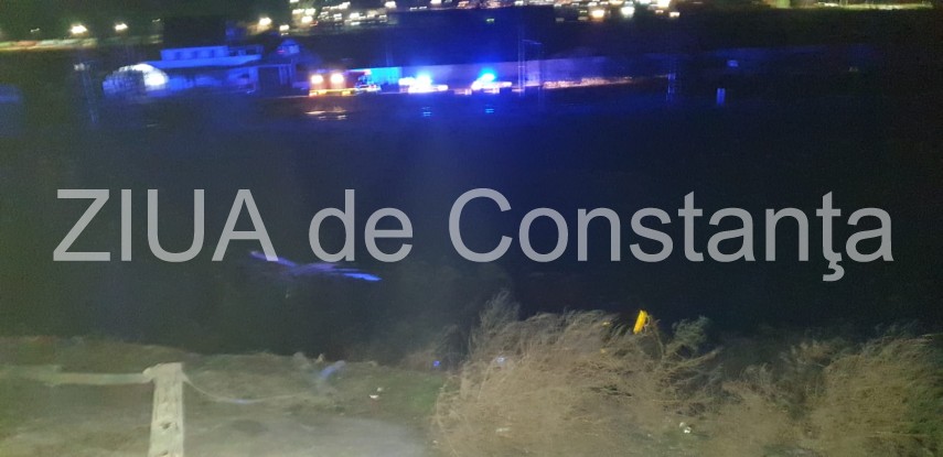 accident rutier grav la sensul giratoriu spre port agigea sud constanta un tir cazut intr o rapa o victima