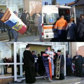 Caporalul Marinescu Ionuț, condus astăzi pe ultimul drum. Soția, transportată la spital (galerie foto)   