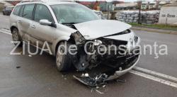 Accident rutier cu victimă în Valu lui Traian. Două autoturisme implicate (galerie foto+video)   
