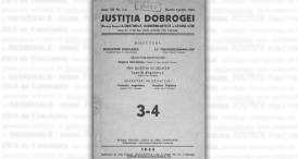„Justiția Dobrogei”, anul XII, nr. 3-4, 1943