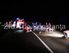 Accident grav în județul Constanța. Un autoturism s-a răsturnat. Șoferul, la spital 