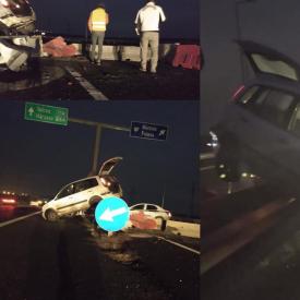 Accident rutier pe Autostrada A4 Agigea-Ovidiu (galerie foto)