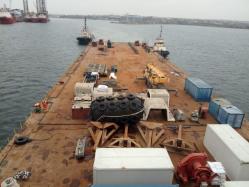 În Portul Midia au ajuns macarale pentru ranfluarea navei. Detalii despre operațiune (galerie foto + video)