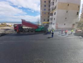 Constanța Parcarea de pe strada Prelungirea Ion Rațiu, amenajată