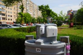 Încă 40 de lavoare cu apă și săpun au fost montate în zonele aglomerate din Constanța