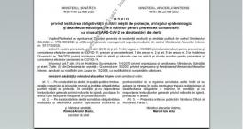 A fost publicat în Monitorul Oficial Ordinul privind obligativitatea purtării măștii și a triajului epidemiologic    