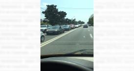 Atenție, șoferi! Se circulă în coloană în zona stațiunilor Eforie Nord și Eforie Sud