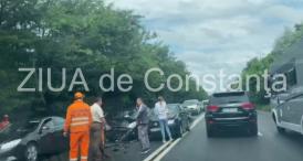 UPDATE - Oficial, de la IPJ Constanța Accident la ieșire din Agigea, spre Eforie. Trei mașini au fost implicate (galerie foto și video) 