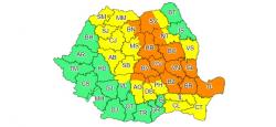 Cod portocaliu pentru nordul Dobrogei și mai multe zone din țară
