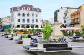 Lucrări de înfrumusețare a Pieței Ovidiu