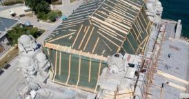Lucrările de reparații la Cazinoul din Constanța continuă în ritm alert. „În câteva zile acoperișul va fi refăcut complet”