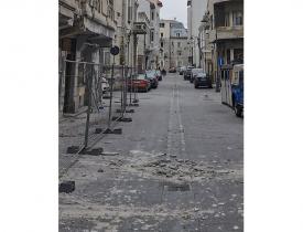 Constănțeanul supărat Casa Embiricos, care ar trebui să devină un incubator de afaceri, în pericol! Bucăți solide de tencuială au căzut de la înălțime!