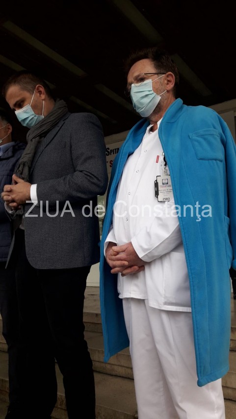 raluca turcan si marcel bolos declaratii de presa la spitalul judetean constanta 733092