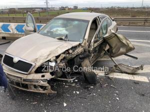 Accident rutier pe autostrada A4! O victimă, transportată la spital   