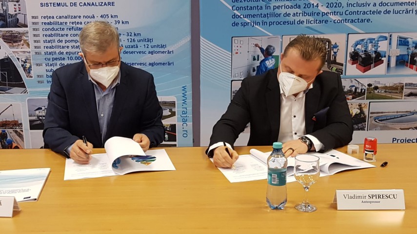 raja a semnat contractul pentru modernizarea infrastructurii de apa si canalizare din navodari si mamaia