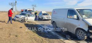 Accident rutier la Cumpăna. Impactul a fost frontal  