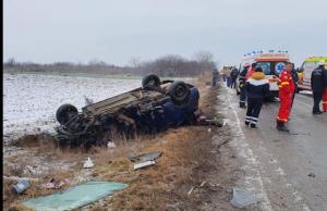 Accident rutier grav în județul Brăila. Impact între un tir și un autoturism. O victimă (galerie foto)    