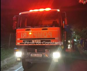 Incendiu la Cumpăna. Pompierii solicitați în toiul nopții  