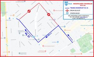 CT BUS Autobuzele liniilor 44 și 51 vor circula deviat