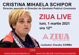 ZIUA Live Directorul executiv al DSP Constanța, Cristina Schipor, interviu despre COVID-19   