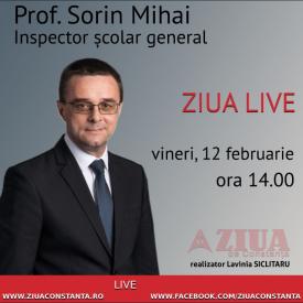 ZIUA LIVE Interviu cu Profesorul Sorin Mihai, Inspector Școlar General despre \